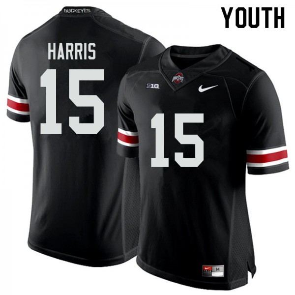 Ohio State Buckeyes #15 Jaylen Harris Youth Player Jersey Black